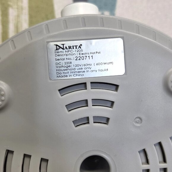 Narita Electric Stainless Steel Hotpot 1.2L Easy Boil Eggs Cook Soup Noodles And - Picture 13 of 15